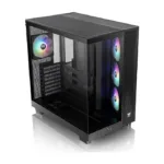 Korpusas Thermaltake View 380 XL TG ARGB, matomas iš šono su atidarytu stiklu
