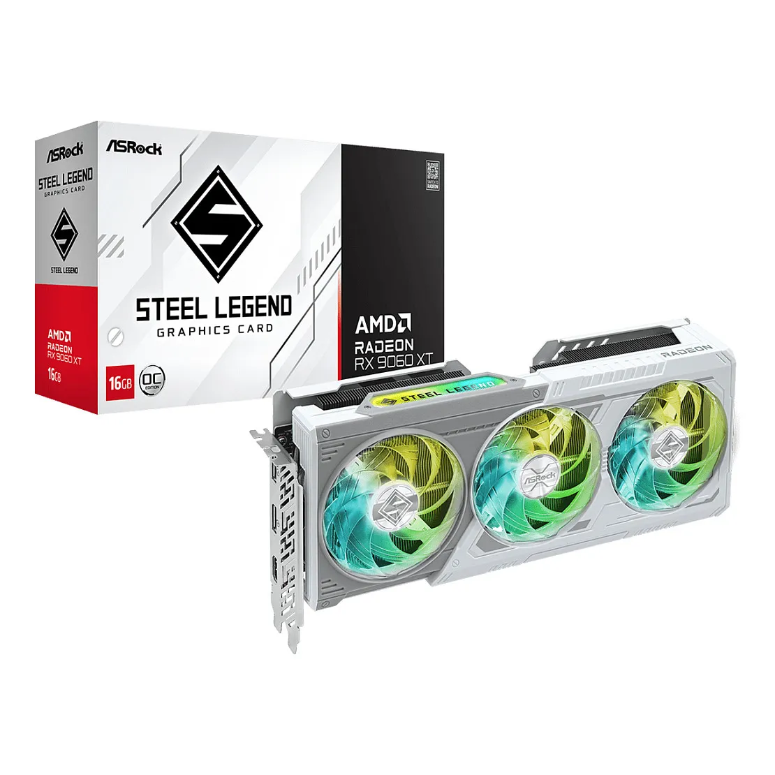Asrock AMD Radeon RX 9060 XT Steel Legend 16GB OC Asrock AMD Radeon RX 9060 XT Steel Legend 16GB OC