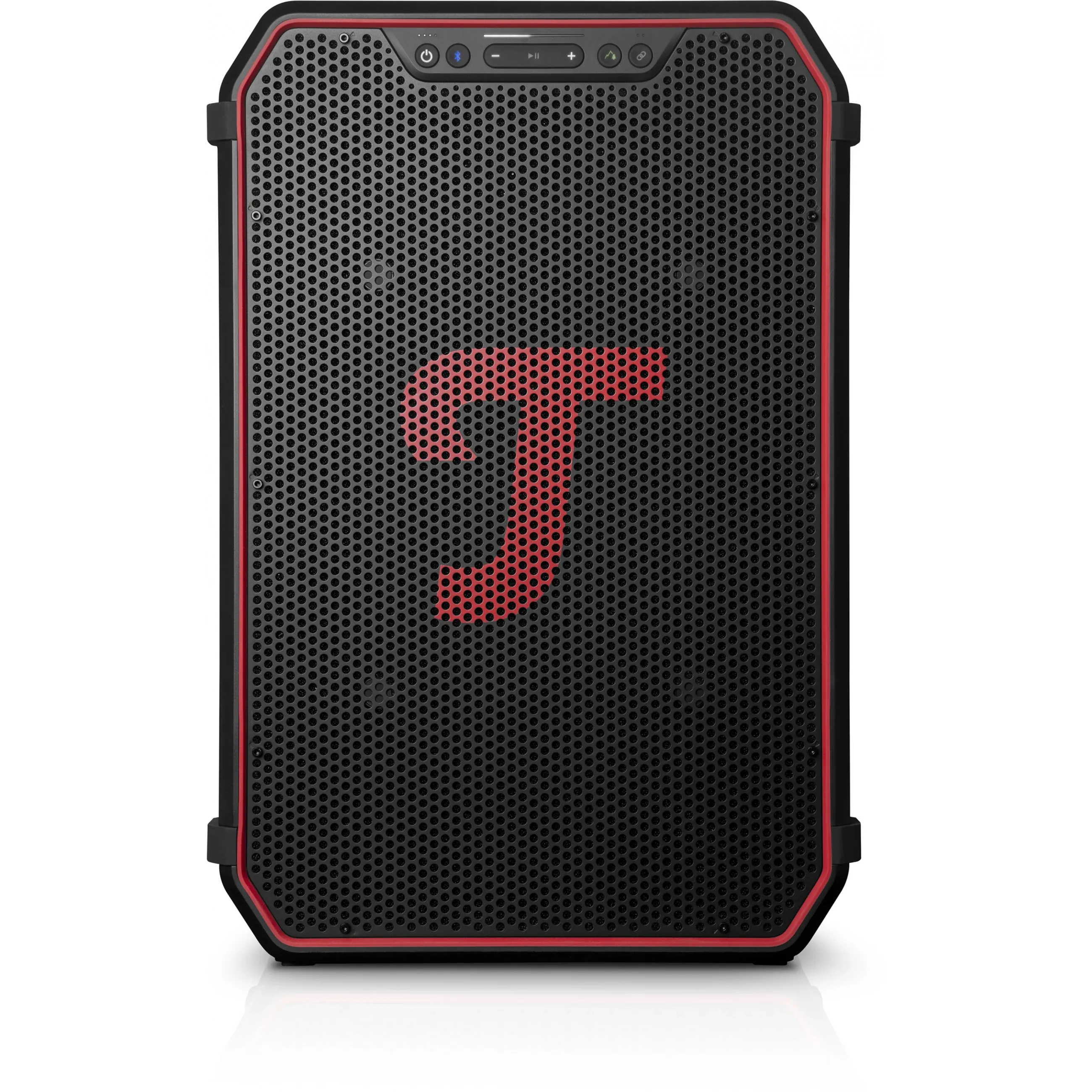 Teufel ROCKSTER NEO wireless bluetooth Speaker black red Teufel ROCKSTER NEO belaidė bluetooth kolonėlė, juoda-raudona