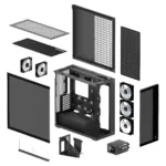 ARCTIC Xtender VG Black (Tinted Glass)