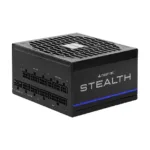 Maitinimo blokas Chieftec Stealth 1000W, matomas iš šono su jungtimis