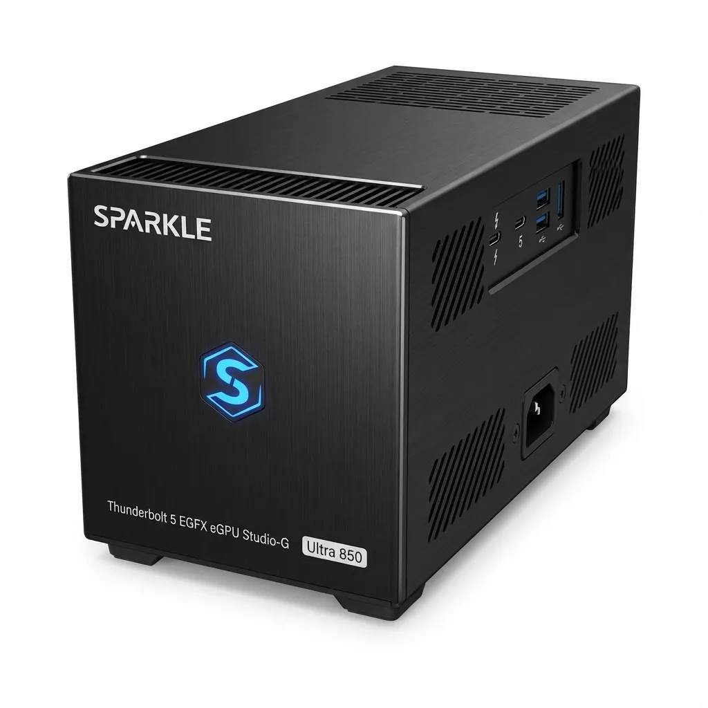 Sparkle Thunderbolt 5 EGFX eGPU Studio-G Ultra 850 black Sparkle Thunderbolt 5 EGFX eGPU Studio-G Ultra 850 juodas