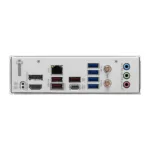 MSI B850 GAMING PLUS WIFI6E motininė plokštė iš viršaus, rodant jungčių išdėstymą