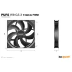 be quiet! Pure Wings 3 140mm | PWM Triple Pack