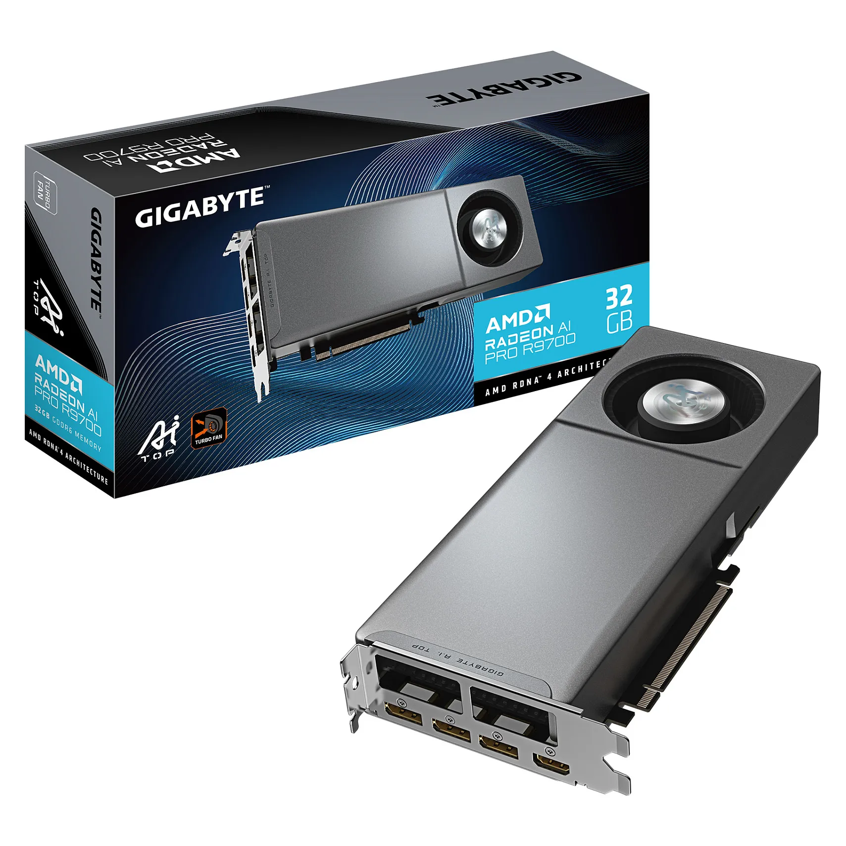 GIGABYTE Radeon AI PRO R9700 AI TOP 32G GIGABYTE Radeon AI PRO R9700 AI TOP 32G
