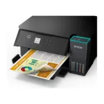 Epson EcoTank ET-2950 spausdintuvo priekinis vaizdas su valdymo panele