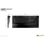 be quiet! Light Mount Silent Linear DE ISO keyboard