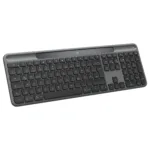 Logitech Signature Slim Solar+ K980 klaviatūra, matoma iš šono