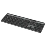 Logitech Signature Slim Solar+ K980 klaviatūra, šoninis vaizdas su QWERTZ išdėstymu