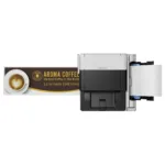 Canon MAXIFY GX7150 spausdintuvas, matomas iš šono, su atidarytu popieriaus dėklu