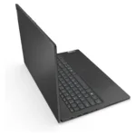 Nešiojamas kompiuteris Lenovo V15 G5 IRL, matomas iš šono su atidarytu ekranu