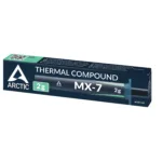 ARCTIC MX-7 termo pasta, artimas vaizdas su pakuotės matmenimis 21 mm x 95 mm