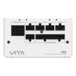 FSP VITA GM 1000W maitinimo blokas, šoninis vaizdas su laidų jungtimis