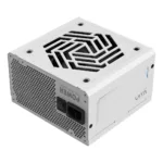 FSP VITA GM 1000W maitinimo blokas, matomas iš šono su kabelių jungtimis