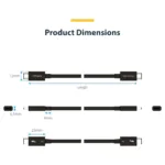 Thunderbolt kabelis StarTech.com TBLT5MM1M240W, vaizdas 14