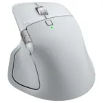 Logitech MX Master 4 for Mac pelė, šoninis vaizdas su mygtukais ir ratuku