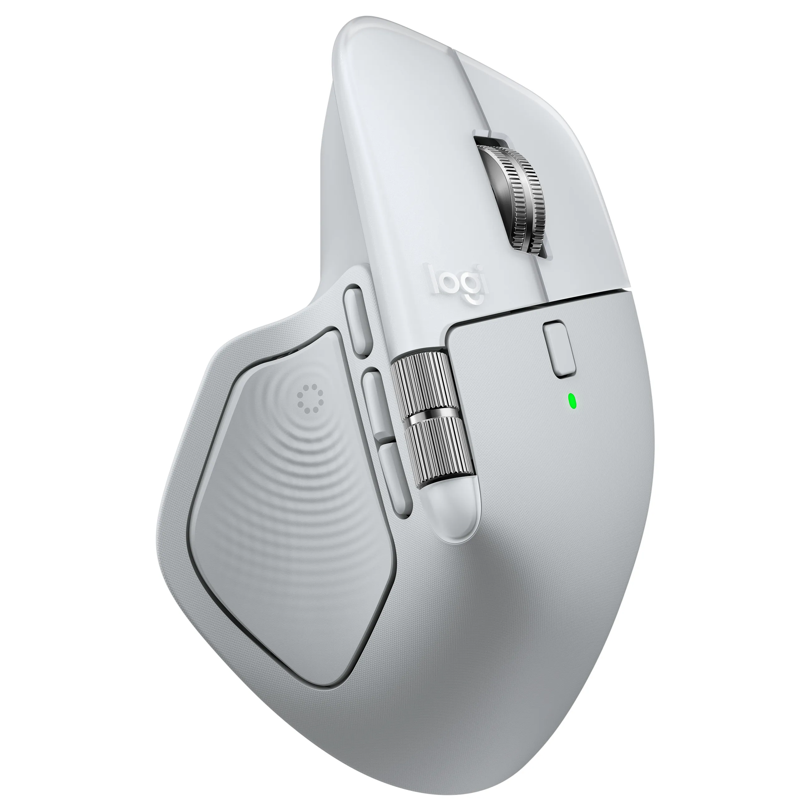 Logitech MX Master 4 for Mac mouse Logitech MX Master 4 for Mac, lazerinė, 8000 DPI, sidabrinė/balta