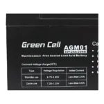 Green Cell AGM Battery 6V 12Ah – Batterie – 12.000 mAh