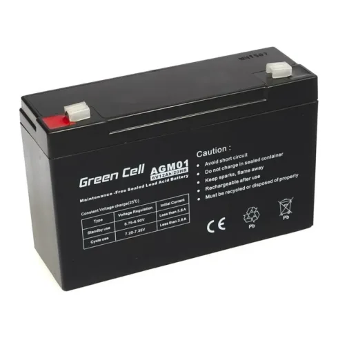 Green Cell AGM Battery 6V 12Ah – Batterie – 12.000 mAh