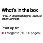Tonerio kasetė HP 507A (CE403A), purpurinės spalvos, vaizdas 3