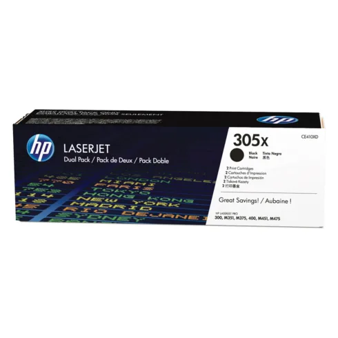 Spausdintuvo priedas HP Original 305X Toner - schwarz Doppelpack (2x CE410X) (CE410XD)