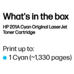 HP 201A Cyan Original LaserJet toner cartridge