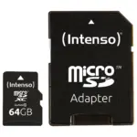 Atminties kortelė Intenso 64GB MicroSDHC (3413490)