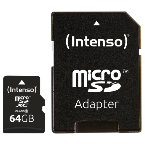 Atminties kortelė Intenso 64GB MicroSDHC (3413490)