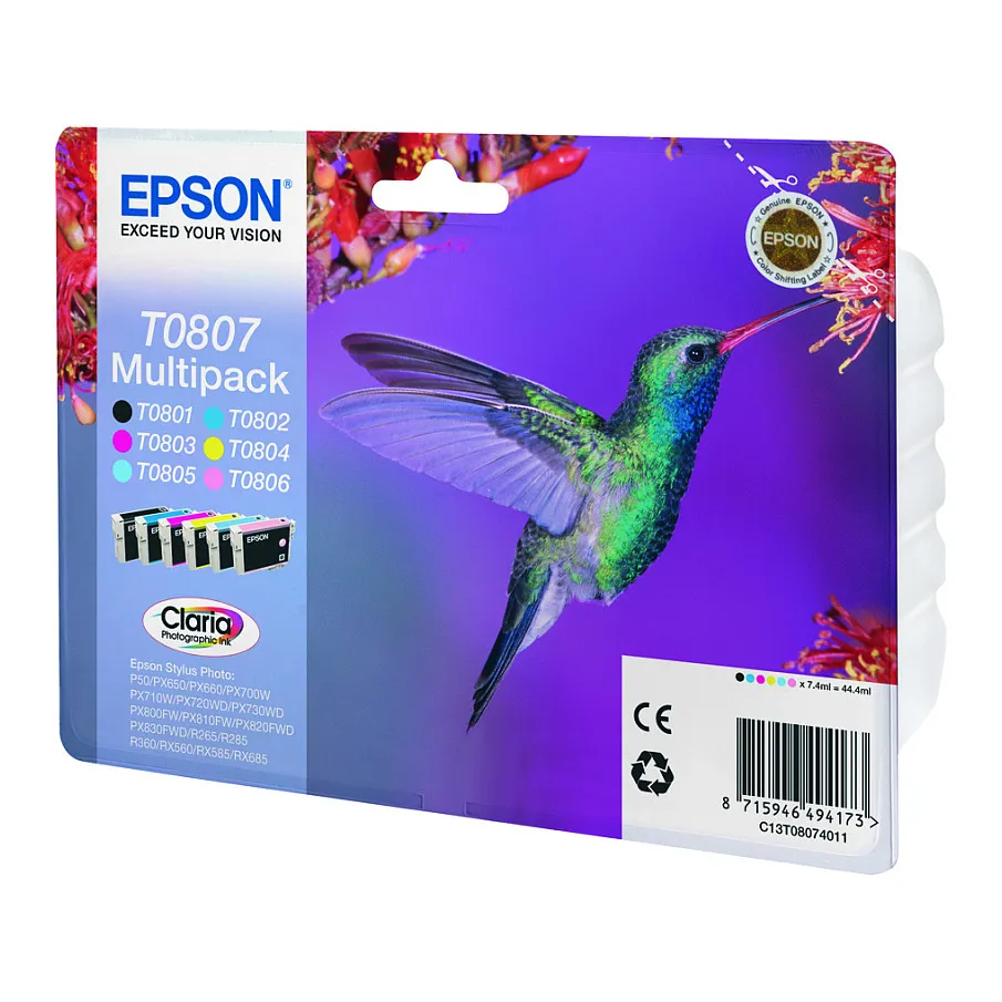 Epson Hummingbird T0807 ink cartridge Epson Hummingbird T0807 ink cartridge