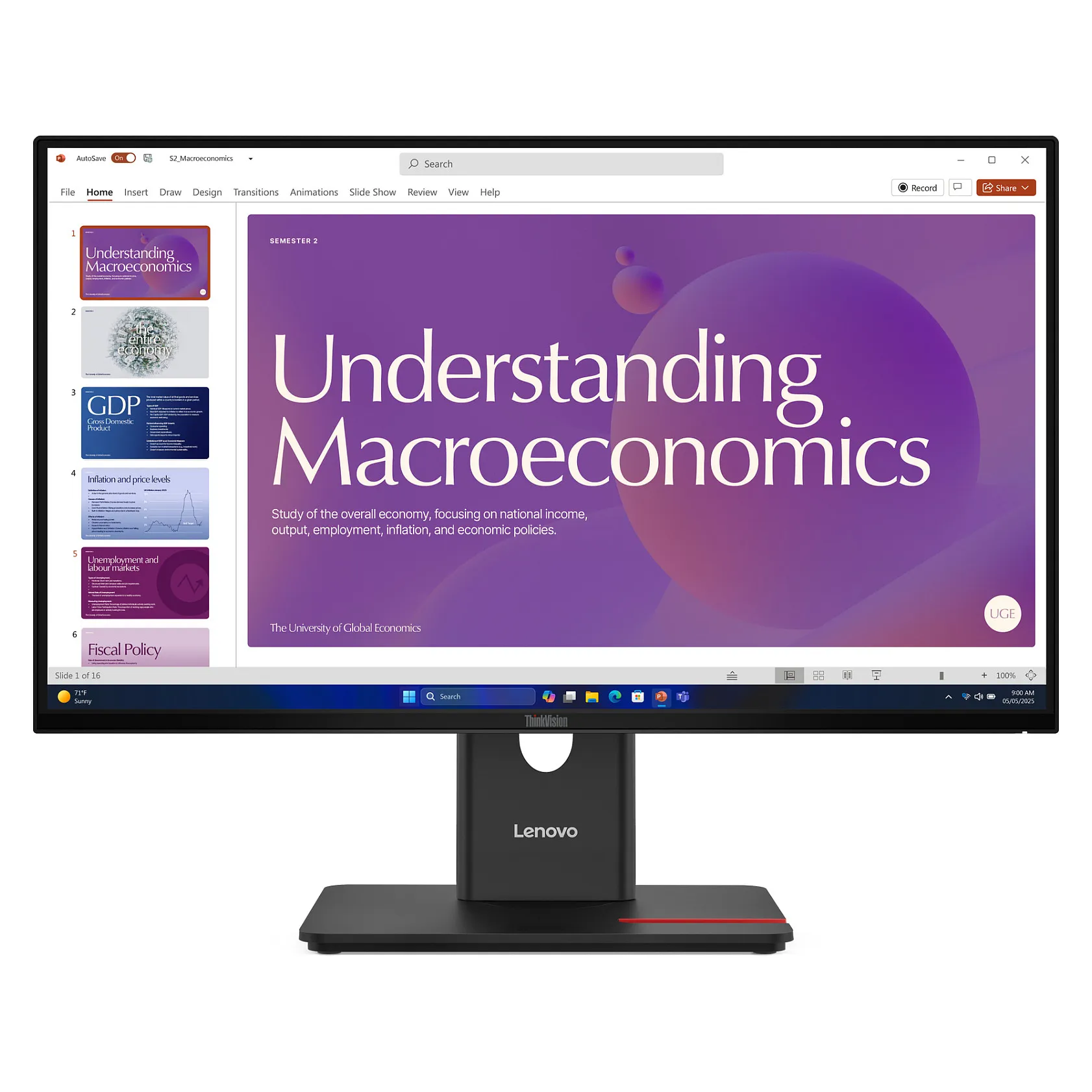 Lenovo ThinkVision T24D-40 computer monitor Lenovo ThinkVision T24D-40 computer monitor
