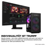 Stacionarus kompiuteris HP OMEN GT16-1470ng 35L Gaming Desktop RYZ7 (CH8X3EA#ABD), vaizdas 8