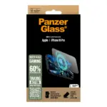 Apsauginis stiklas PanzerGlass Gaming Screen Protector iPhone 16 Pro, Ultra-Wide Fit (2858), vaizdas 3