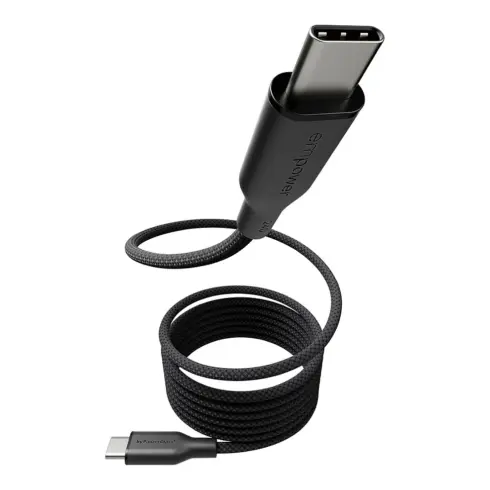 USB-C laidas ar adapteris PanzerGlass empower by Magnetic 240W USB-C to USB-C Cable, USB 2.0, 1.5M (EM68208)