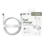 USB-C laidas ar adapteris PanzerGlass empower by Racing 240W USB-C to USB-C Cable, USB 2.0, 2M (EM86681), vaizdas 2