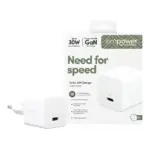 Apsauginis stiklas PanzerGlass empower by Turbo 30W Charger Single USB-C (EM52411), sidabrinės ir baltos spalvos, vaizdas 2