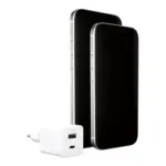 Apsauginis stiklas PanzerGlass empower by Turbo 35W Charger incl. USB-C + (EM94326), sidabrinės ir baltos spalvos, vaizdas 4