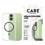 Telefono dėklas PanzerGlass CARE by Urban Explorer Case Transparent w. Black MagSafe iPhone 17 (CR85101), vaizdas 2