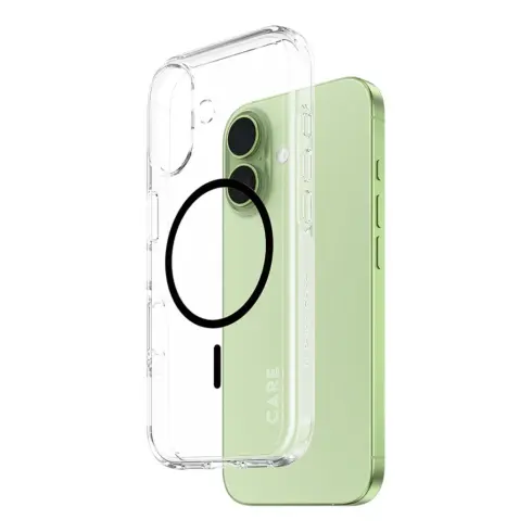 Telefono dėklas PanzerGlass CARE by Urban Explorer Case Transparent w. Black MagSafe iPhone 17 (CR85101)