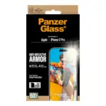 Apsauginis stiklas PanzerGlass Anti-Reflective Armor Screen Protector iPhone 17 Pro w. EasyAligner (PG93930), vaizdas 3