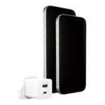 Apsauginis stiklas PanzerGlass empower by Turbo 35W Charger incl. USB-C + (EM51576), sidabrinės ir baltos spalvos, vaizdas 4