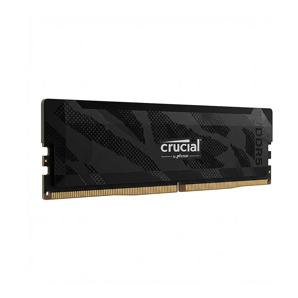 16GB Crucial Pro OC DIMM 288-PIN - 6400 MT/s / PC5-51200 - CL32 - 1.35 V - ungepuffert - Matte Stealth Black 16GB Crucial Pro OC DIMM 288-PIN – 6400 MT/s / PC5-51200 – CL32 – 1.35 V – ungepuffert – Matte Stealth Black
