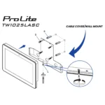 Monitorius iiyama ProLite TW1025LASC-B3PNR, vaizdas 2