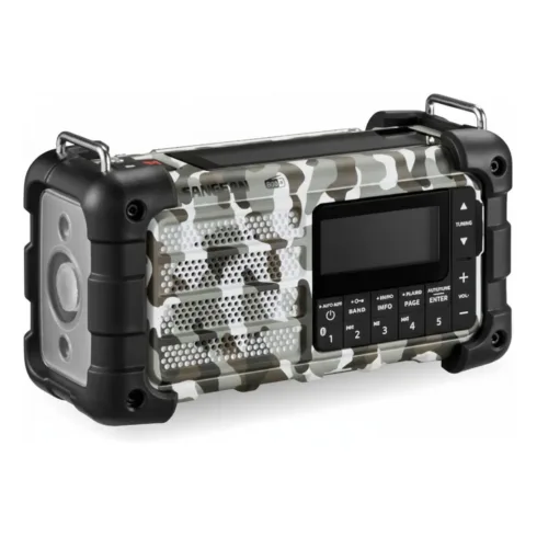 Sangean MMR-99 DAB+ Artic Camo Notfall/Kurbel/Solar Radio