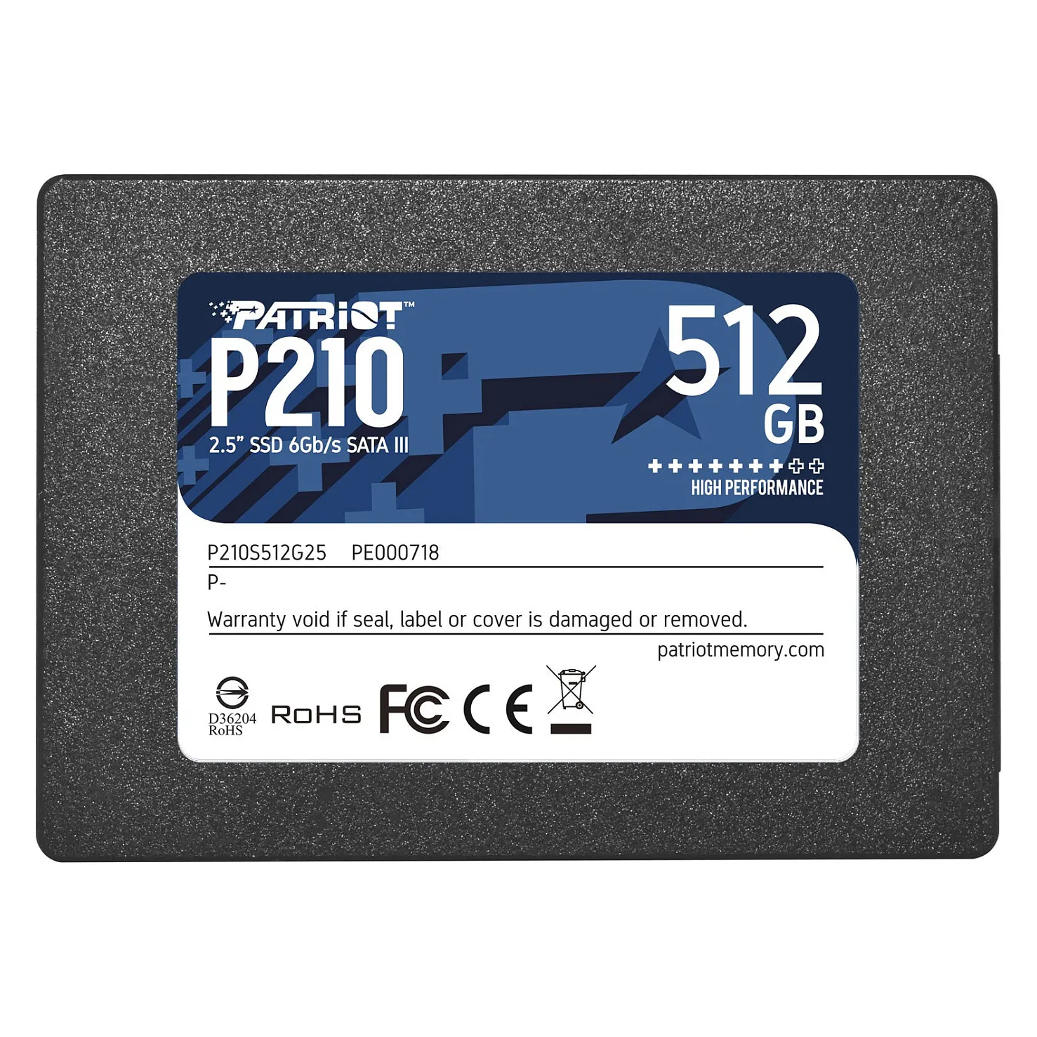 Patriot Memory P210 SSD diskas Patriot Memory P210 (P210S512G25)