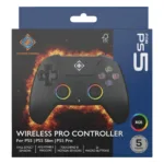 Deltaco PS5 Controller wireless RGB Hall-Effect schwarz