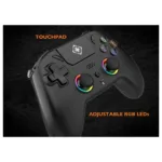 Deltaco PS5 Controller wireless RGB Hall-Effect schwarz