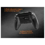 Deltaco PS5 Controller wireless RGB Hall-Effect schwarz