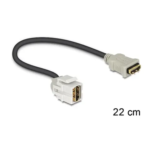 HDMI kabelis DeLOCK HDMI - HDMI, 0.22m (86328)
