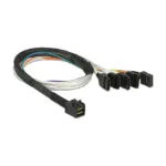 Vidinis kompiuterio kabelis DeLOCK 0.5m, SFF-8643/4 x SATA 7p (83315), vaizdas 2