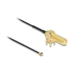 Koaksialinis kabelis DeLOCK Antenna Cable SMA 90° PCB jack bulkhead (12034)